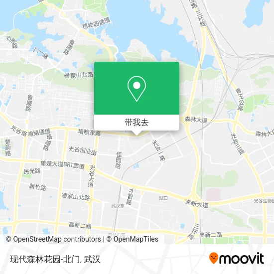现代森林花园-北门地图