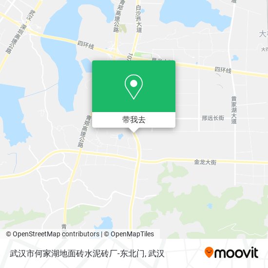 武汉市何家湖地面砖水泥砖厂-东北门地图