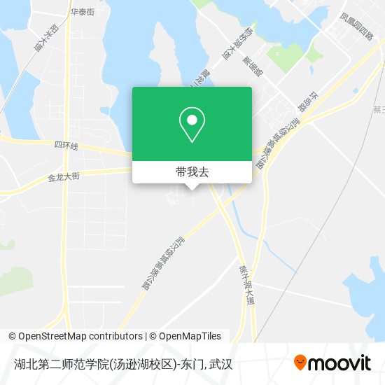 湖北第二师范学院(汤逊湖校区)-东门地图