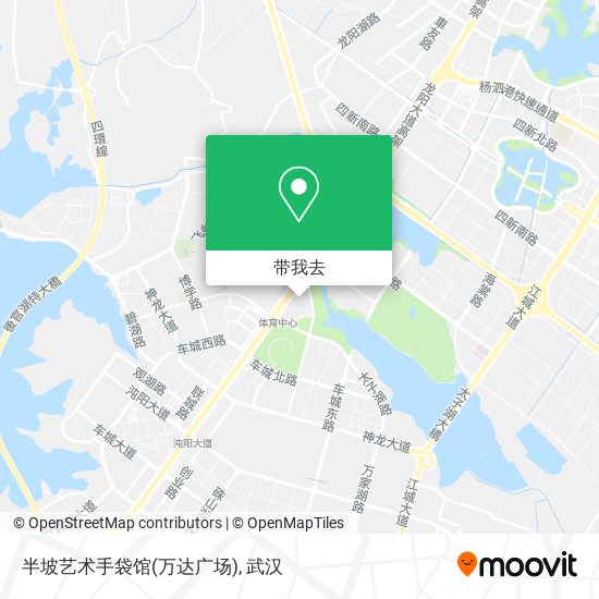 半坡艺术手袋馆(万达广场)地图