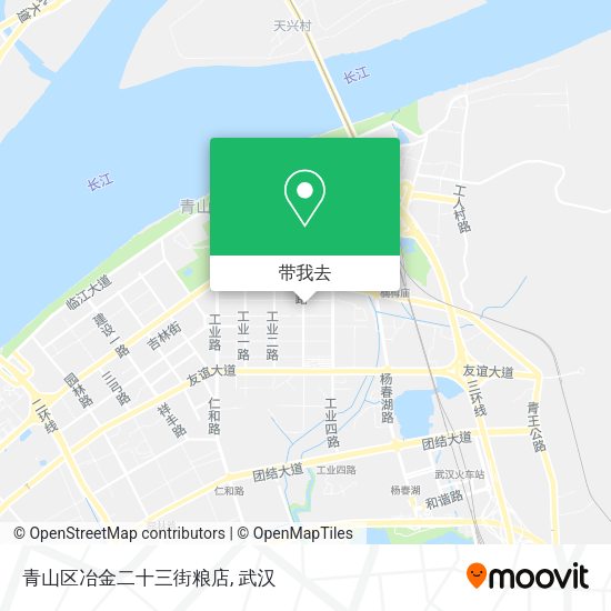 青山区冶金二十三街粮店地图