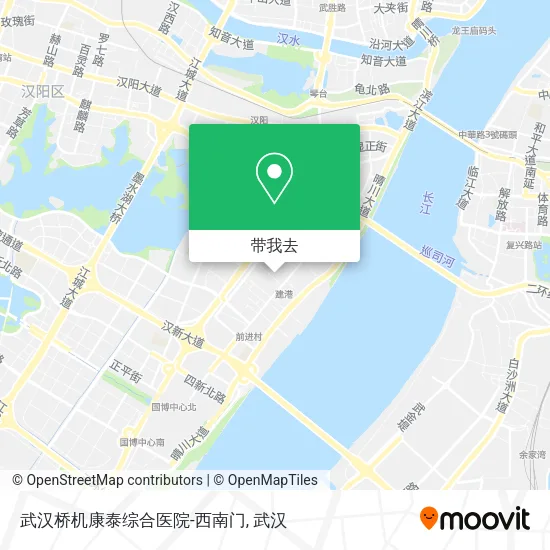 武汉桥机康泰综合医院-西南门地图