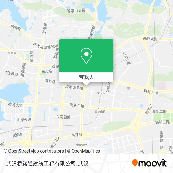 武汉桥路通建筑工程有限公司地图