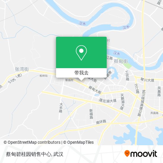 蔡甸碧桂园销售中心地图