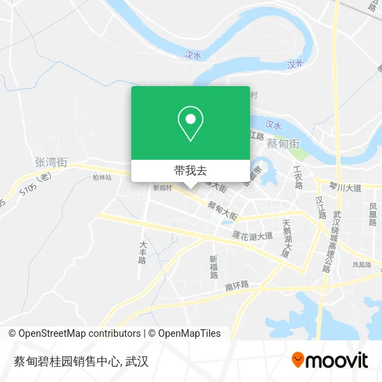 蔡甸碧桂园销售中心地图