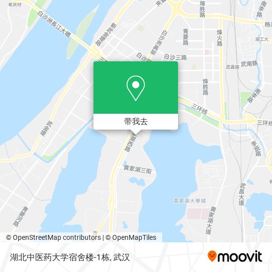 湖北中医药大学宿舍楼-1栋地图