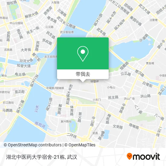 湖北中医药大学宿舍-21栋地图
