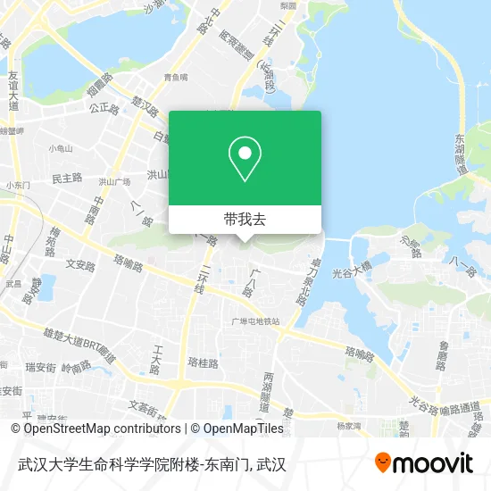 武汉大学生命科学学院附楼-东南门地图