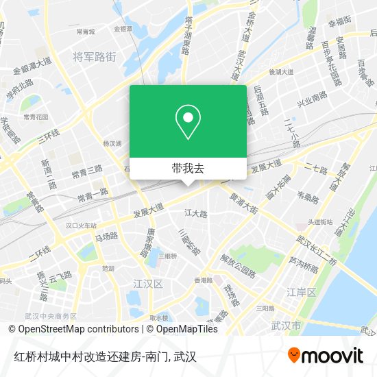 红桥村城中村改造还建房-南门地图