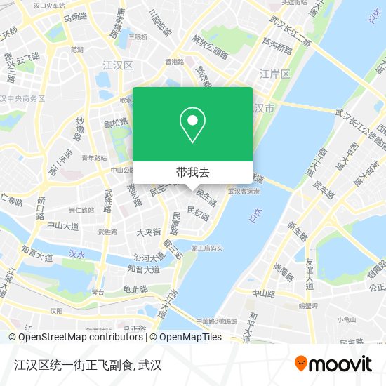 江汉区统一街正飞副食地图