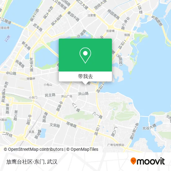 放鹰台社区-东门地图