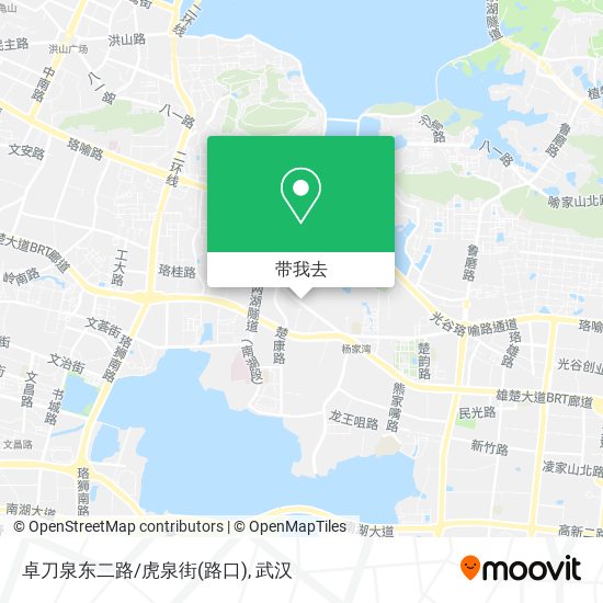 卓刀泉东二路/虎泉街(路口)地图