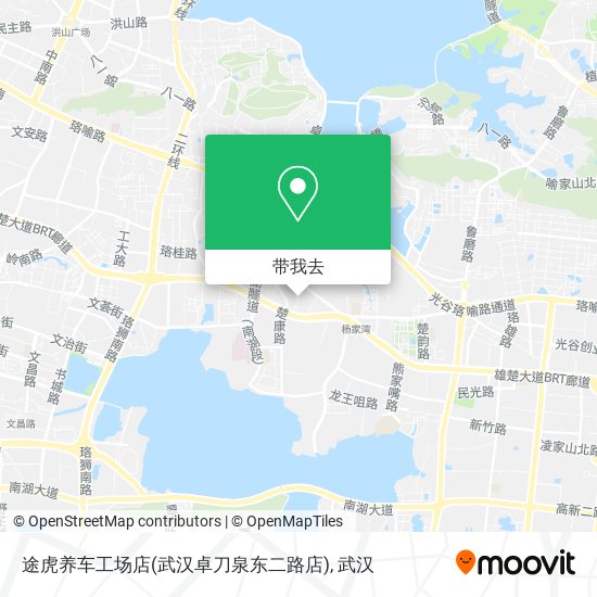 途虎养车工场店(武汉卓刀泉东二路店)地图