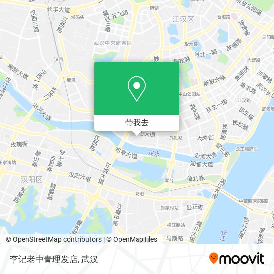 李记老中青理发店地图