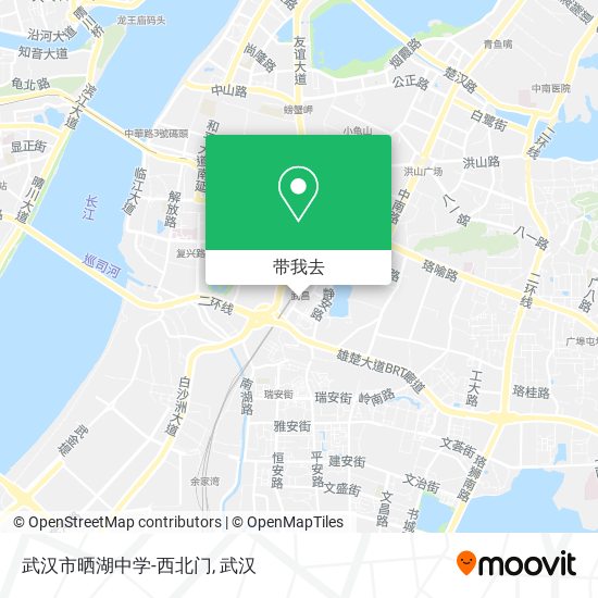 武汉市晒湖中学-西北门地图