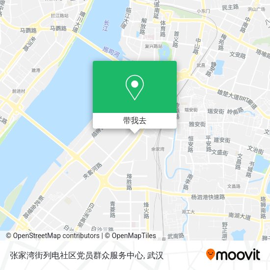 张家湾街列电社区党员群众服务中心地图