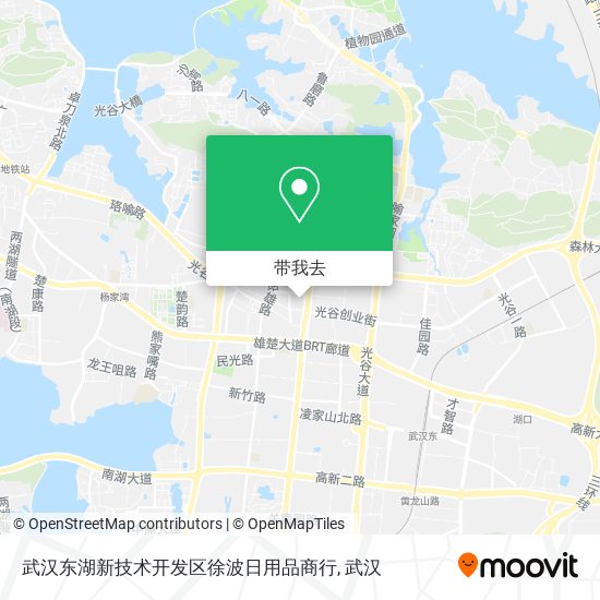 武汉东湖新技术开发区徐波日用品商行地图