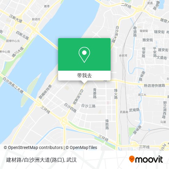 建材路/白沙洲大道(路口)地图