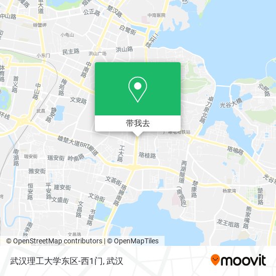 武汉理工大学东区-西1门地图