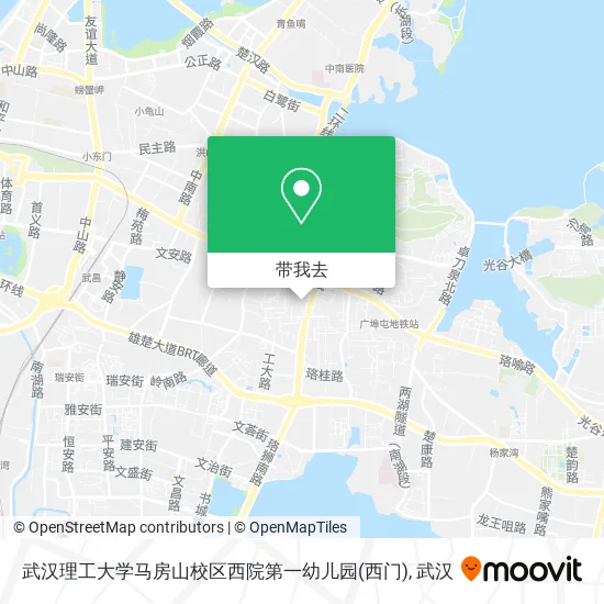 武汉理工大学马房山校区西院第一幼儿园(西门)地图