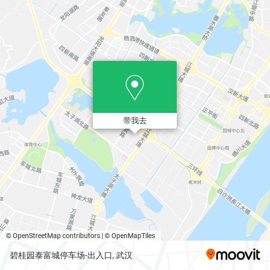 碧桂园泰富城停车场-出入口地图