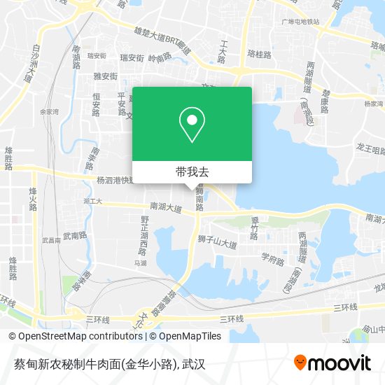 蔡甸新农秘制牛肉面(金华小路)地图