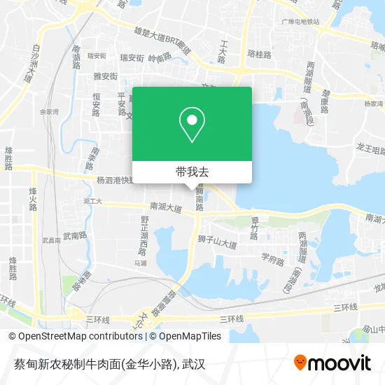 蔡甸新农秘制牛肉面(金华小路)地图