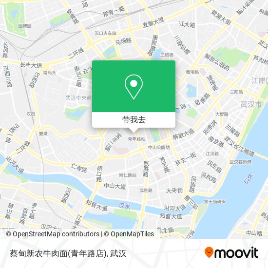 蔡甸新农牛肉面(青年路店)地图