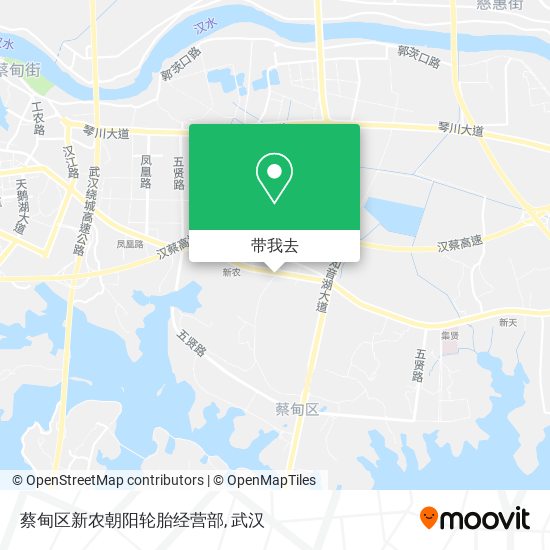 蔡甸区新农朝阳轮胎经营部地图