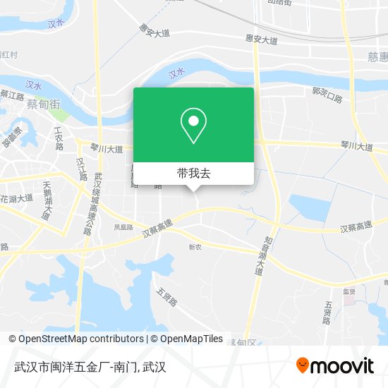 武汉市闽洋五金厂-南门地图