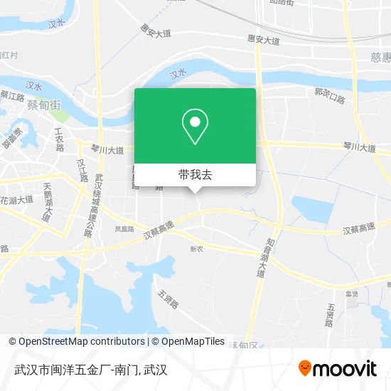 武汉市闽洋五金厂-南门地图