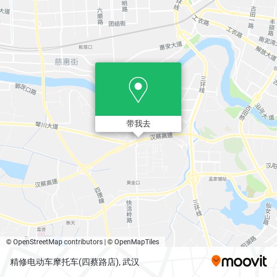 精修电动车摩托车(四蔡路店)地图