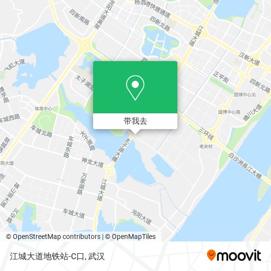江城大道地铁站-C口地图