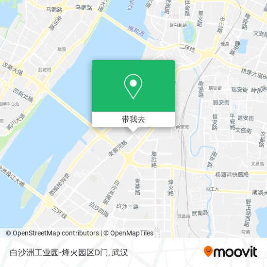 白沙洲工业园-烽火园区D门地图