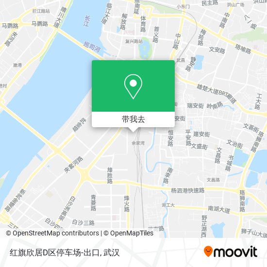 红旗欣居D区停车场-出口地图