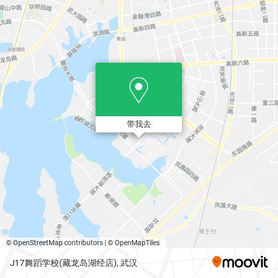 J17舞蹈学校(藏龙岛湖经店)地图