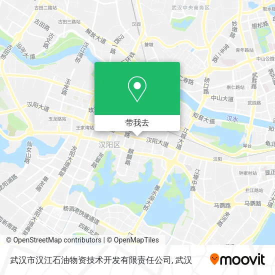 武汉市汉江石油物资技术开发有限责任公司地图
