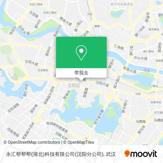永汇帮帮帮(湖北)科技有限公司(汉阳分公司)地图