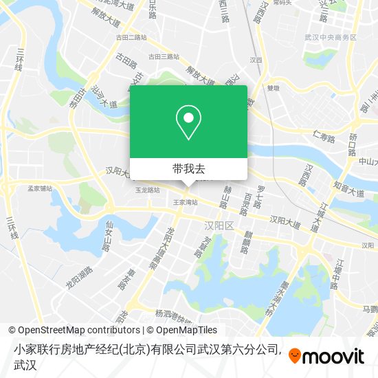 小家联行房地产经纪(北京)有限公司武汉第六分公司地图