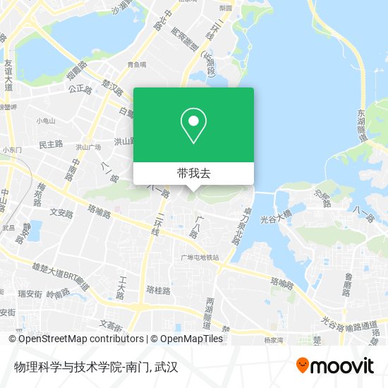 物理科学与技术学院-南门地图