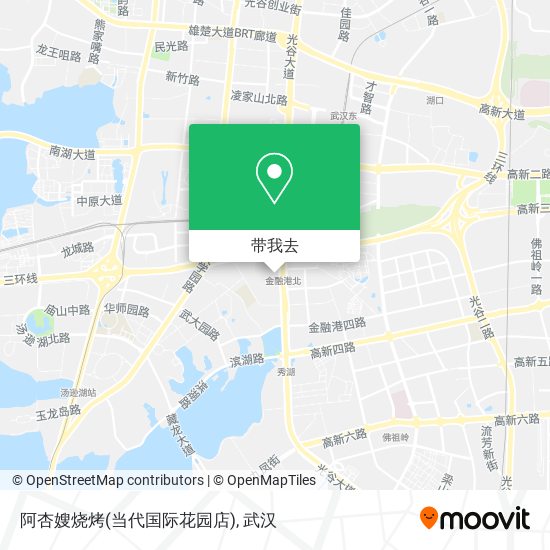 阿杏嫂烧烤(当代国际花园店)地图