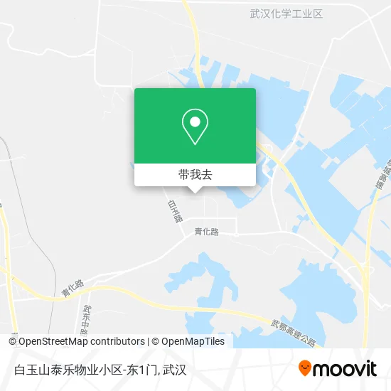 白玉山泰乐物业小区-东1门地图