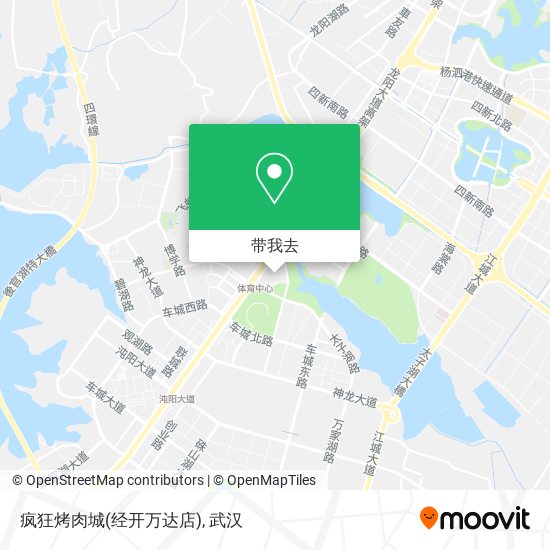 疯狂烤肉城(经开万达店)地图