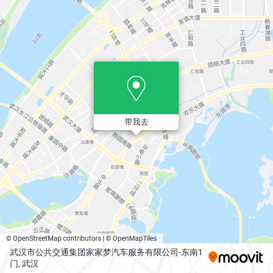 武汉市公共交通集团家家梦汽车服务有限公司-东南1门地图