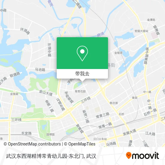 武汉东西湖精博常青幼儿园-东北门地图