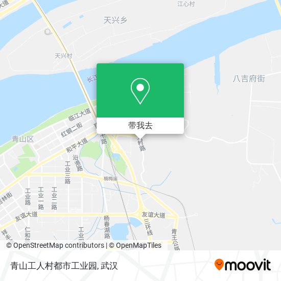 青山工人村都市工业园地图