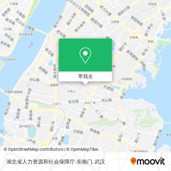 湖北省人力资源和社会保障厅-东南门地图