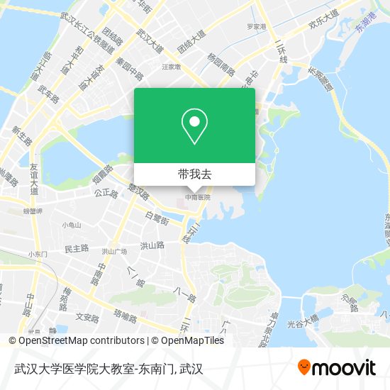 武汉大学医学院大教室-东南门地图