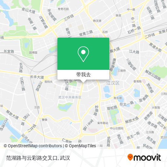 范湖路与云彩路交叉口地图