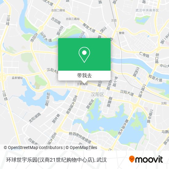 环球世宇乐园(汉商21世纪购物中心店)地图